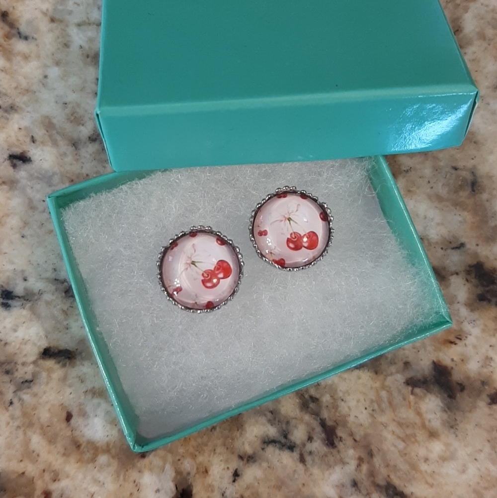 Cherry Stud Earrings